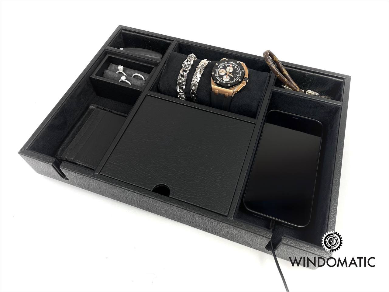 Windomatic Bedside Tray (Brown / Black)