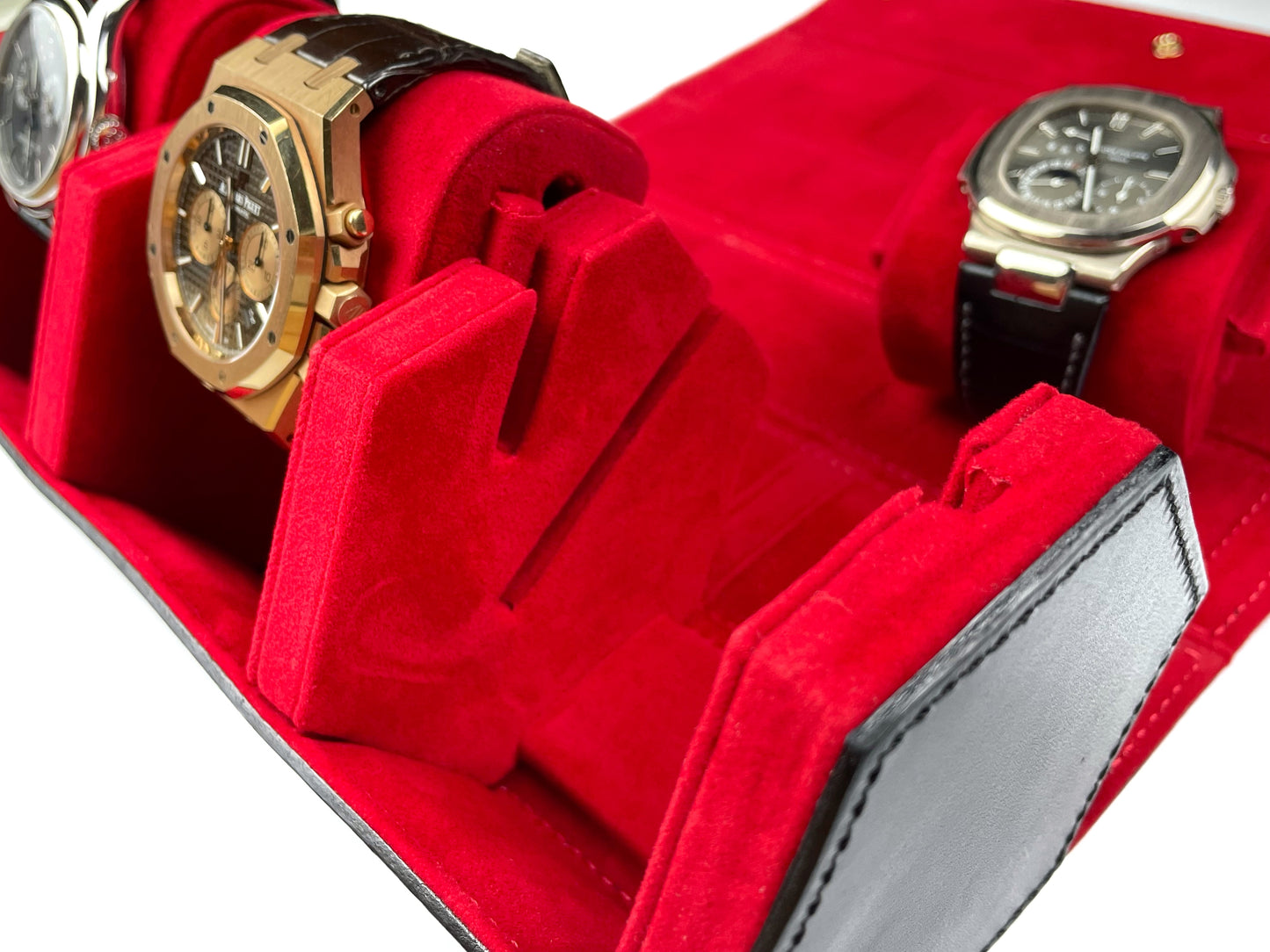 Windomatic Hexagon Watch Roll (Brown / Black)